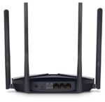 Mercusys MR60X Dual-Band WiFi 6 Router (AX15000), Standarde wireless: Wi-Fi 802.11ax / ac / a / b / g / n, Viteza wireless:   1201 Mbps (5 GHz) + 300 Mbps (2.4 GHz), Interfata:   1 × Port WAN Gigabit + 3 porturi Gigabit LAN, 4 x Antene - Image 2