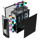 Carcasa 1STPLAYER Gaming DK-3 Mid Tower NEGRU - Image 2