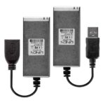 Lindy 200m Fibre Optic USB 2.0 Extender, latime de banda suportata 480Mbps, distanta maxima 200m, gri - Image 2
