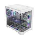 Carcasa 1st PLAYER UV5, RGB, Cube Tower, White - Image 2