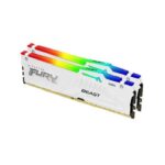 Memorie RAM Kingston FURY Beast White RGB EXPO, 64GB DDR5, 6000MHz, CL36