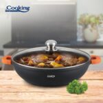 CRATITA ALUMINIU+CAPAC 32X8.5CM,5.5L,DARK LINE, COOKING BY HEINNER - Image 3