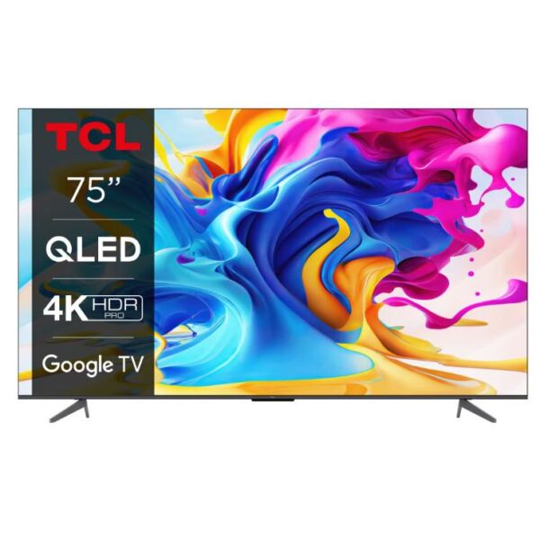Televizor TCL QLED 75C645, 189 cm (75"), Smart Google TV, 4K, 120Hz(FHD)