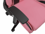 Scaun gaming Genesis Nitro 720, piele ecologica, reglabil pe inaltime, suporta pana la 150 kg, inaltime reglabila 46.5 - 53.5 cm, spatar ajustabil 135°, dimensiuni roti 60mm,  negru/roz - Image 4