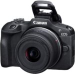 Camera foto Canon Eos R100 Double kit + Obiectiv RF-S 18-45mm F/4.5-6.3 IS STM + RF 75-300 mm, f/4-5.6 kit, Senzor CMOS 22.3 x 14.9mm, 24.1 Megapixeli, Aspect Ratio: 3:2, Procesor:DIGIC 8, Montura RF, Compatibilitate: RF, RF-S, (EF si EF-S cu adaptor), Distanta focla: 1.6x, Dual Pixel CMOS AF - Image 6
