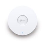 "AX5400 Ceiling Mount Dual-Band Wi-Fi 6 Access Point PORT: 1×2.5 Gigabit RJ45 Port SPEED:574Mbps at  2.4 GHz + 4804 Mbps at 5 GHz FEATURE: 802.3at POE and 12V DC, 6×Internal Antennas, MU-MIMO, 160MHz Supported, Seamless Roaming, Band Steering, Beamforming, Load Balance, Airtime Fairness, Centralized