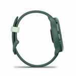 Ceas Garmin vívoactive 6 display AMOLED, dimensiune afisaj 30.4 mm, rezolutie afisaj  390 x 390 pixeli, memorie 8GB, autonomie până la 11 zile (5 zile cu afişajul permanent pornit) rezistanta la apa pana la 5 ATM, greutate: 23g, ramă Jasper Green cu curea Bone, carcasă Green Metallic şi curea din - Image 3