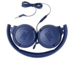 JBL Tune 500, OnEar Universal Headphones 1-button Mic/Remote - Blue (JBLT500BLU) - Image 3