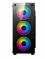 Carcasa PRO GAMING ELEMENT, RGB, Mid Tower, Black - Image 3