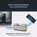 Sistem Home Theater portabil Sony HT-AX7, 360 Spatial Sound Mapping, 30 ore autonomie baterie, Bluetooth 5.2