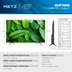 LED TV 4K 50"(125cm) METZ 50MUF7000Z - Image 6