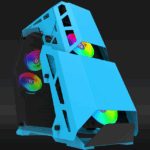 Carcasa Aqirys Procyon, RGB, Mid Tower, Blue