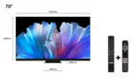 Televizor Smart QLED TCL 75C935 190,5 cm (75") 4K Ultra HD Wi-Fi Negru - Image 3