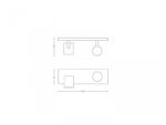 Spot LED Dublu Philips Hue Runner, Bluetooth, 2xGU10, 2x5.5W, 700 lm ,lumina alba (2200-6500K), IP20, 30cm, Metal, Negru, Intrerupator cuvariator inclus - Image 3