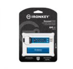 Memorie USB Kingston Keypad 200 64GB, USB 3.2, Albastru - Image 4