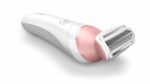 Aparat de ras fara fir umed si uscat PHILIPS Lady Shaver Seria 6000 BRL146/00, Wet&Dry, 10 ore incarcare, 40 min utilizare, Husa, Manusa exfoliere, Alb/Roz, L x A x I (mm) 60x120x185 - Image 3