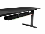Birou gaming Genesis Holm Modular 180, material lemn/metal, reglabil pe inaltime 70 - 90 cm, iluminare RGB, management cabluri, negru - Image 6