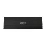 Rack extern SPACER, pt. SSD M.2 PCIe NVME, interfata PC USB 3.1 Type C, Striat, aluminiu, negru - Image 2