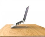 Suport laptop Serioux, SRXNCPU2, material aluminiu, dimensiune deschisă: 190x250x4mm,dimensiune pliată: 60 x 250 x 4mm, grosime: 4mm, greutate: 180g, dimensiune compatibilă:  până la 15.6 ", culoare argintiu, 4 unghiuri ajustabile - Image 10