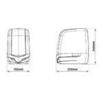 KIT automatizare poarta batanta Motorline TELICA24, 200 Kg/canat, 2.5 m/canat, 220 W(contine lampa) - Image 7