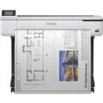 Plotter Epson Surecolor T5100 36", format A0, 4 culori, rezolutie max 2400 x 1200  DPI, memorie 1GB RAM, limbaje de printare: RTL, HP-GL2, ESC/P, Auto cutter, stand ,ecran tactil 10.9cm, interfata: USB2.0, Retea, WI-FI, consumabile: C13T40C140, C13T40D140, C13T40C240, C13T40D240, C13T40C340