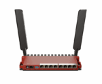 Mikrotik router wireless L009UiGS-2HaxD-IN, Procesor: 800Mhz, Memorie: 512mb RAM, 128Mb NAND, Interfata: 8 x 10/100/1000Mbps, 1 x SFP, Dimesiuni: 220x125x22mm, Licenta RouterOS: L5, 2 x antene externe 4DBI. - Image 3