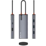 Hub USB TELLUR TLL321061 USB-C, 5 porturi, HDMI, Gri - Image 4