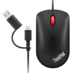 Mouse LENOVO ThinkPad USB-C Wired Compact Mouse, 2400 dpi, Negru