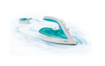 Fier de calcat Tefal Freemove Air FV6520E0, 2400 W, Rezervor apa 0.25 l, Sistem anticalcar incorporat, Reglaj manual, Alb/Turcoaz - Image 2