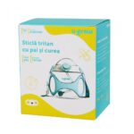 Sticla tritan cu pai si curea , 330 ml , blue, U-Grow - Image 4