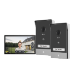 KIT VIDEINTERFON EZVIZ HP7 2-ENTRY, Senzor imagine: 1/2.7" Progressive Scan CMOS, Rezolutie 2K (2048x1296), Lentila: 2.0 mm @ F2.2, view angle: 162° (Diagonal) IR 6M, Compresie: H.265 / H.264 Ecran interior: 7 "touch screen, 1024x600 Conexiune: 2xFire ( Maxim 4 fire ), Conectivitate: IEEE802.11b
