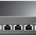 "5-Port 10G Multi-Gigabit Desktop Switch PORT: 5× 10G RJ45 Ports SPEC: Desktop Steel Case FEATURE: Plug and Play"