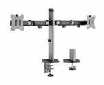 Suport 2 monitoare Serioux MM55-C024, compatibilitate  dimensiune ecran 17"-32",  greutate maximă suportata: (per ecran): 9kg, VESA: 75x75, 100x100, inclinare: +70°~-70°, pivotare: +90°~-90°, rotația ecranului: + 180°~-180°, instalare: clemă, grommet - Image 2