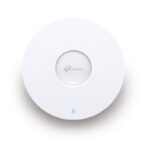 "AX3000 Ceiling Mount Dual-Band Wi-Fi 6 Access Point PORT:1× Gigabit RJ45 Port SPEED:574Mbps at  2.4 GHz + 2402 Mbps at 5 GHz FEATURE: 802.3at POE and 12V DC, 2×Internal Antennas, 160MHz  Supported, MU-MIMO, Seamless Roaming, Band Steering, Beamforming, Load Balance, Airtime Fairness, Centralized