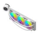 Cooler Procesor AQYRIS HYDRA 360 AIO ALB, marime radiator 360mm, 3 ventilatoare ARGB, Viteza ventilatoare 800-2000 RPM +/- 10%, Suport AMD: AM4/AM5, suport INTEL: LGA 20xx/115x/1200/1700, Airflow: 30-70 CFM, Nivel de zgomot pompa: 23dBA, Nivel de zgomot ventilator: 25-34dBA