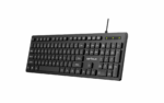 Tastatura Serioux cu fir, interfata USB, 104 taste, material ABS, US Layout, lungime cablu 1.5m PVC, dimensiuni 429*128*20mm; 416g, negru - Image 5