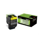 Toner Lexmark 80C2SY0, yellow, 2 k, CX310dn , CX310n , CX410de ,CX410de with 3 year Onsite Service , CX410dte , CX410e , CX510de ,CX510de Statoil , CX510dhe , CX510dthe