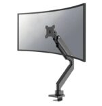 Brat monitor Neomounts NM-D775BLACKPLUS; pentru display-uri cu diagonale 10"-49", sistem de prindere VESA 75x75~100x100, greutate maxima suportata 18kg, full motion, tilt +45°, swivel 180°, rotate 360°; inaltime reglabila manual 270-600mm; culoare negru. Garantie 5 ani