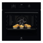Cuptor incorporabil Electrolux EOD6P77WZ, Electric, 72 l, Autocuratare pirolitica, Conectivitate Wi-fi, SteamBake, Grill, Clasa A+, Negru