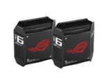 Kit Routere Wireless Asus GT6(B-2-PK)Black, tri-band, WI-FI 6, Standard retea: WiFi 6 (802.11ax), IPv4, IPv6, Backwards compatible with 802.11a/b/g/n/ac Wi-Fi, segment AX10000, , 2.4GHz  574Mbps, 5G-1Hz 4804Mbps, 5G-2 4804Mbps, 9 antene interne, Procesor 1.7Ghz, 256mb flash, 512mb ram, interfata: 1