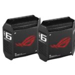 Kit Routere Wireless Asus GT6(B-2-PK)Black, tri-band, WI-FI 6, Standard retea: WiFi 6 (802.11ax), IPv4, IPv6, Backwards compatible with 802.11a/b/g/n/ac Wi-Fi, segment AX10000, , 2.4GHz  574Mbps, 5G-1Hz 4804Mbps, 5G-2 4804Mbps, 9 antene interne, Procesor 1.7Ghz, 256mb flash, 512mb ram, interfata: 1