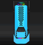 Carcasa Aqirys Procyon, RGB, Mid Tower, Blue - Image 4