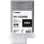 Cartus cerneala Canon PFI-120MBK, matte black, capacitate 130ml, pentru Canon TM 200/205/300/305.