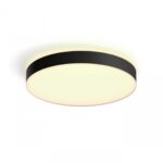 Plafoniera LED Philips Hue Enrave, Bluetooth, 48W, 4750 lm, lumina alba(2200-6500K), IP20, 55.1cm, Negru, Intrerupator cu variator inclus