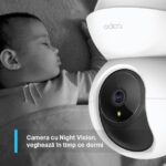 TP-Link Camera Supraveghere Wireless Pan/Tilt TC71, Senzor:1/2.9“, F2.4, 4mm, PAN  340° , Tilt: 70°, IR pana la 9m, Rezolutie: 2K 3MP 2304 x 1296, 15FPS, Compresie video: H.264, Microfon si difuzor incorporate, Port microSD(512gb max), Motion Detection, Person Detection, BabyCry Detection, Rata - Image 3