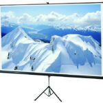 Ecran de proiectie cu trepied Sopar Junior, manual, podea, 180cm x 180cm, format 1:1, negru