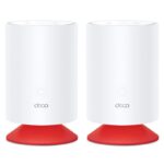 TP-Link AX1800 whole home mesh Wi-Fi 6 cu sistem Alexa integrat, DECO VOICE X20 2PK; Standarde wireless: IEEE 802.11ax/ac/n/a 5 GHz, IEEE 802.11ax/n/b/g 2.4 GHz, viteza WIFI: 5 GHz: 1201 Mbps, 2.4 GHz: 574 Mbps, 2 x antene interne, Dual-Band, MU-MIMO, Procesor: 1.5 GHz Quad- Core, difuzor 5w, 2 x