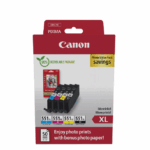 CANON pachet cerneala CLI-551xl Photo value pack, capacitate: black (665 pages, 11ml), cyan (665 pages, 11ml), magenta (665 pages, 11ml), yellow (665 pages, 11ml), Compatibil cu: PIXMA iP7240, PIXMA iP7250, PIXMA iP8750, PIXMA MG5440, PIXMA MG5450, PIXMA MG5550, PIXMA MG5650, PIXMA MG6350, PIXMA