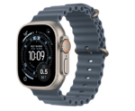 Apple Watch Ultra 3 GPS + Cellular 49mm Natural Titanium Case with Anchor Blue Ocean Band - Image 2