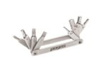 Mini set scule Pegas 8 in 1 otel Cr-V, imbus 2, 3, 4, 5, 6mm, surubelnita dreapta 5mm, surubelnita cruce PH 1, torx T25, culoare argintiu